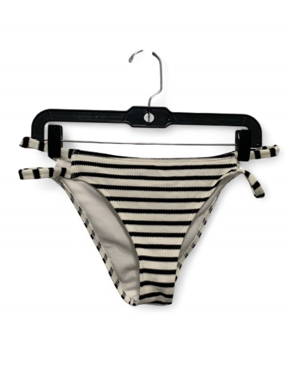 Abercrombie and Fitch Striped Black & White Cut Out Sides Swim Bottom